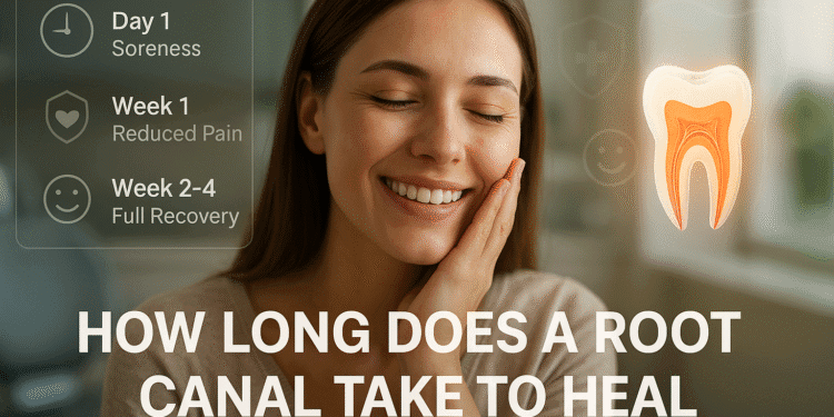 how long does a root canal take to heal